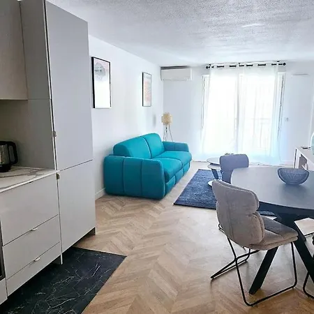L'elegant 3p, 2ch, 2sdb, Clim, Wifi Gratuit, Parking Prive Appartamento *